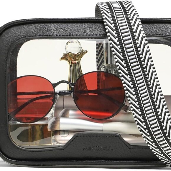 Waterproof Clear Crossbody Bag with Roomy Design - Essential for Stadium Events - Picture 1 of 6